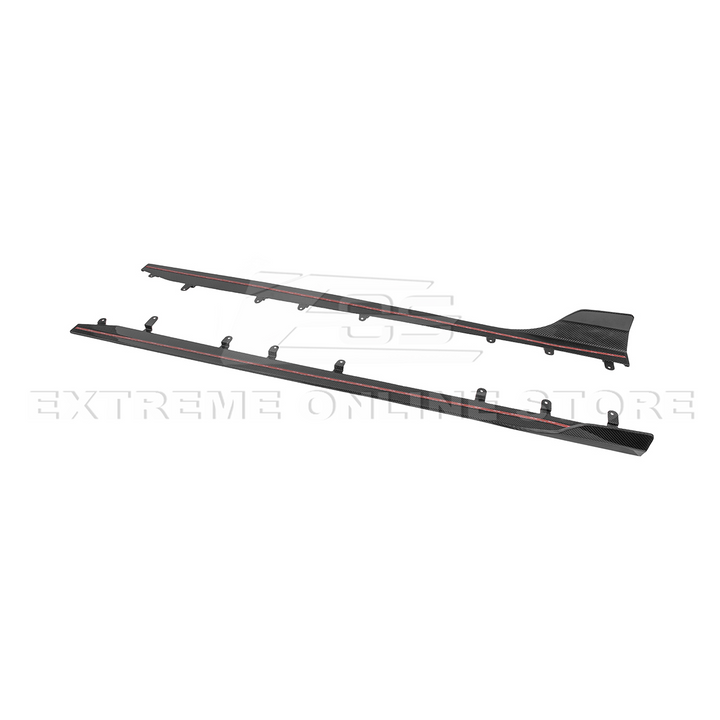 2023-Up BMW G87 M2 | TR Style Dry CARBON FIBER Side Skirts Rocker Panel Extension