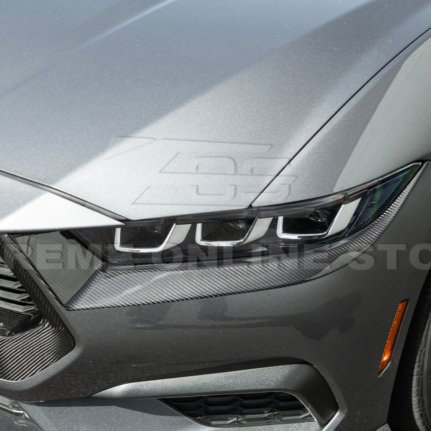 2024-Up Ford Mustang Headlight Eyebrow Trim Cover Pair
