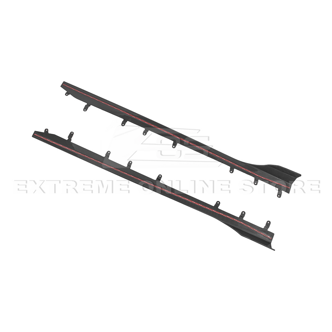2023-Up BMW G87 M2 | TR Style Dry CARBON FIBER Side Skirts Rocker Panel Extension