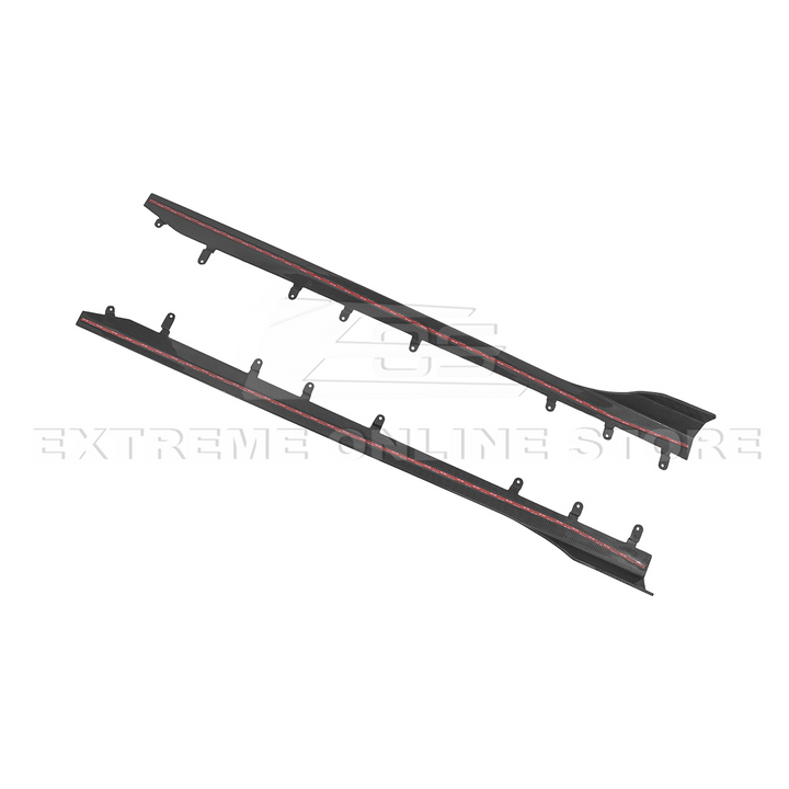 2023-Up BMW G87 M2 | TR Style Dry CARBON FIBER Side Skirts Rocker Panel Extension