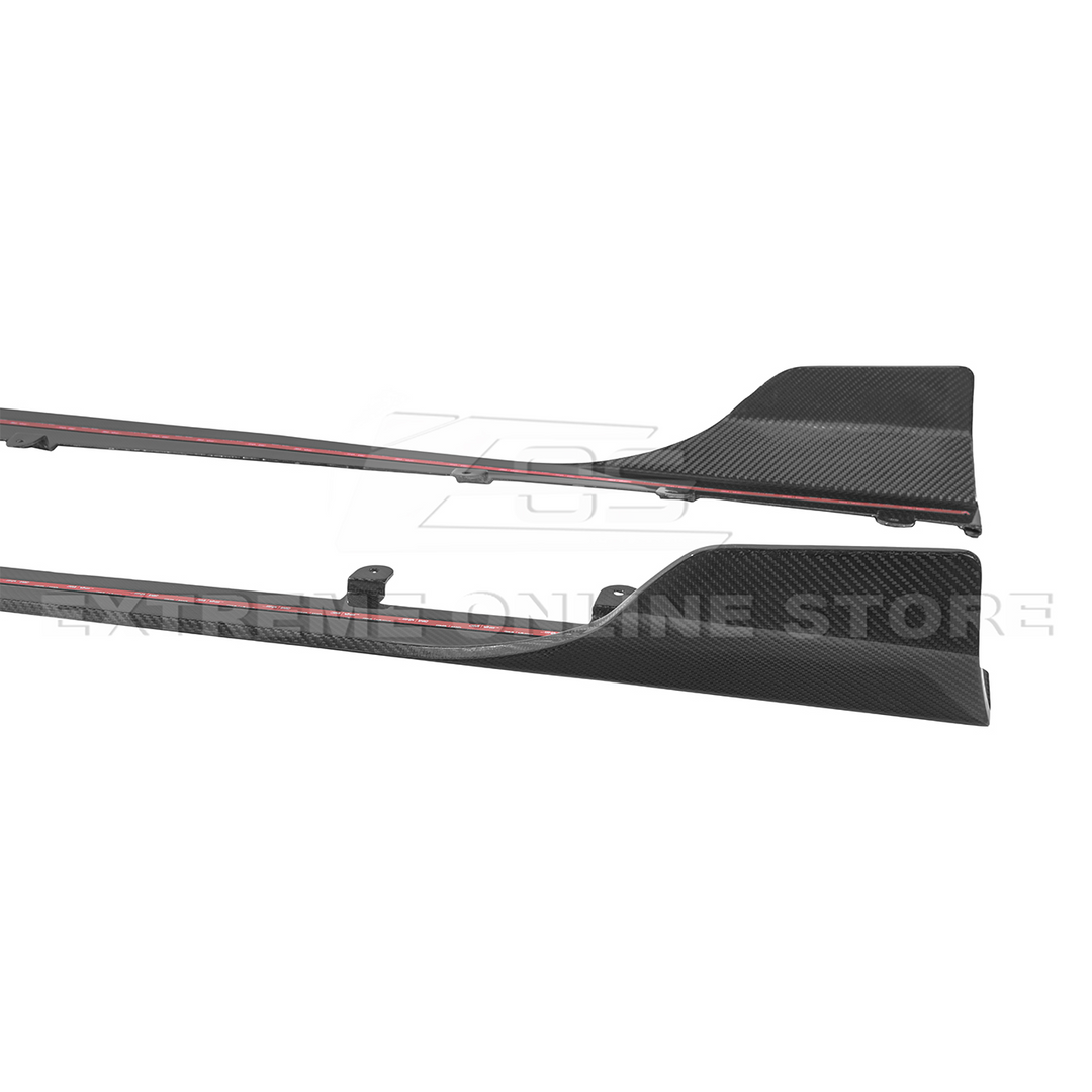2023-Up BMW G87 M2 | TR Style Dry CARBON FIBER Side Skirts Rocker Panel Extension