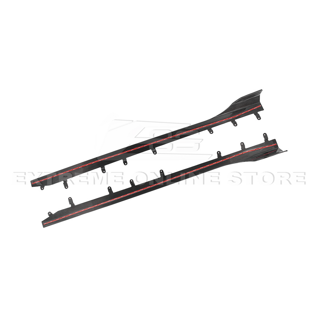 2023-Up BMW G87 M2 | TR Style Dry CARBON FIBER Side Skirts Rocker Panel Extension