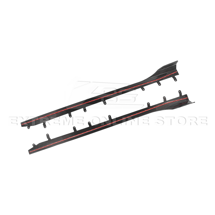 2023-Up BMW G87 M2 | TR Style Dry CARBON FIBER Side Skirts Rocker Panel Extension