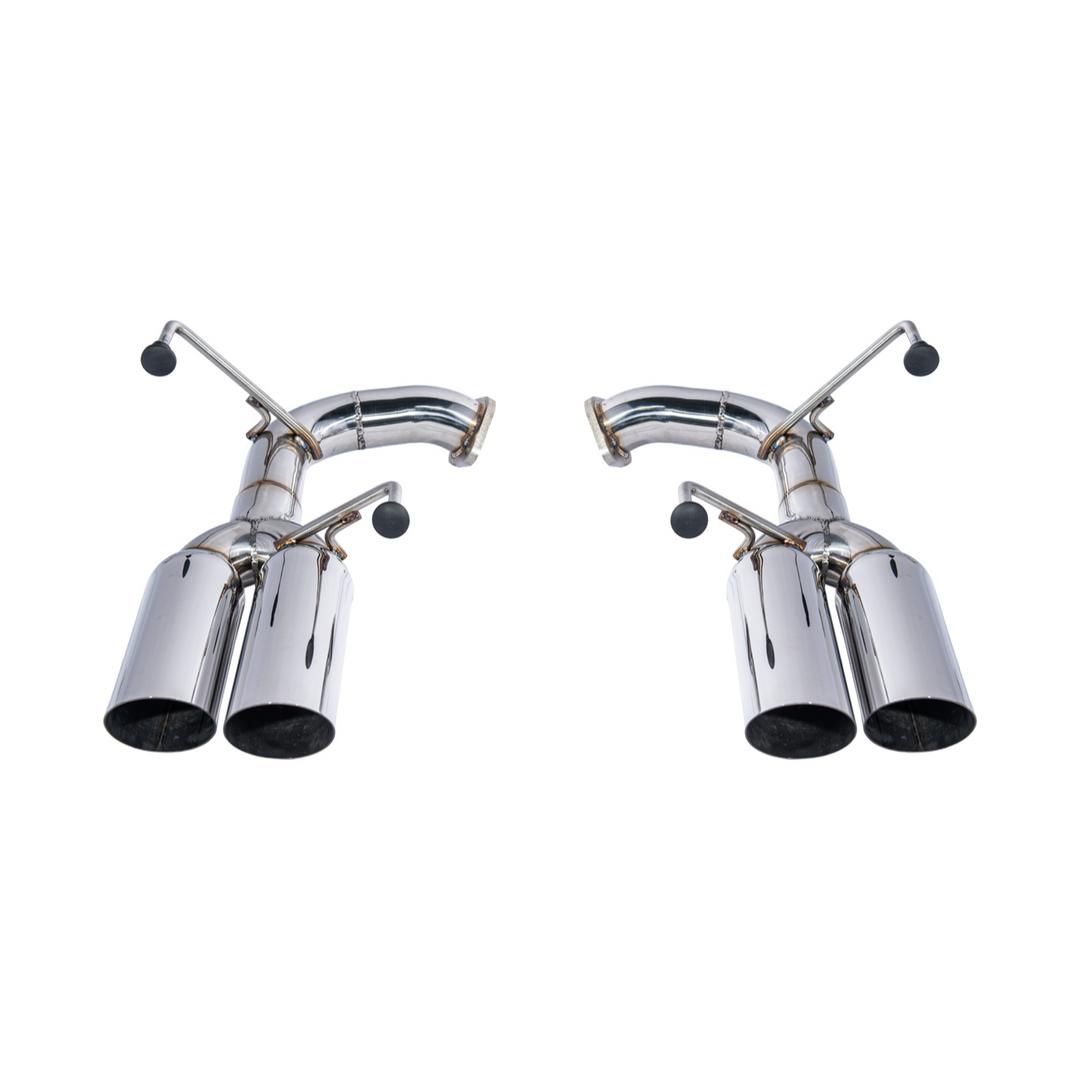 2015-21 Subaru WRX | Boso Style Muffler Delete Quad Tips Axle Back Exhaust