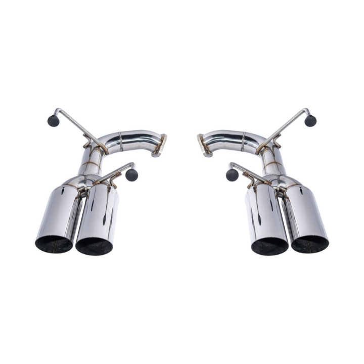 2015-21 Subaru WRX | Boso Style Muffler Delete Quad Tips Axle Back Exhaust