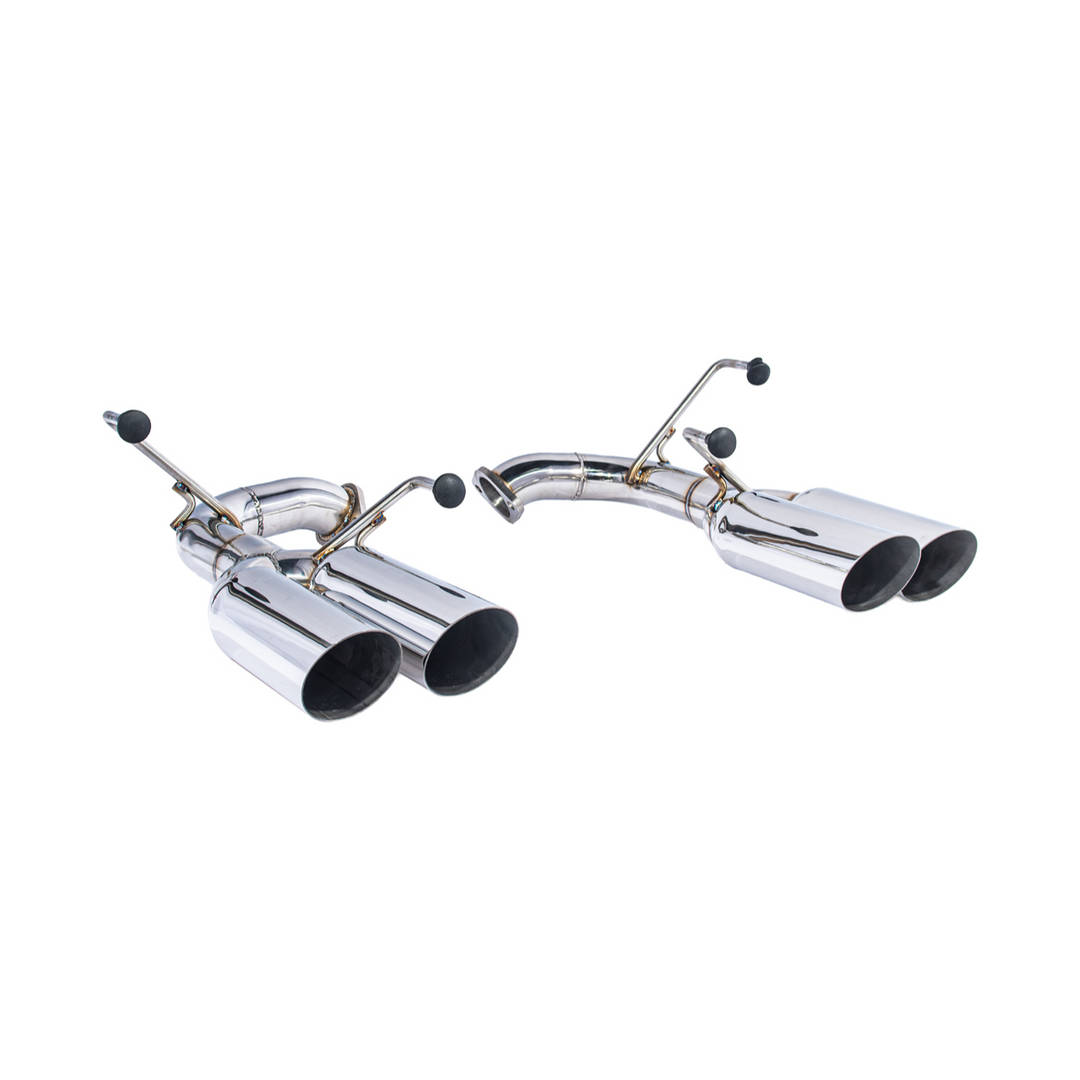 2015-21 Subaru WRX | Boso Style Muffler Delete Quad Tips Axle Back Exhaust