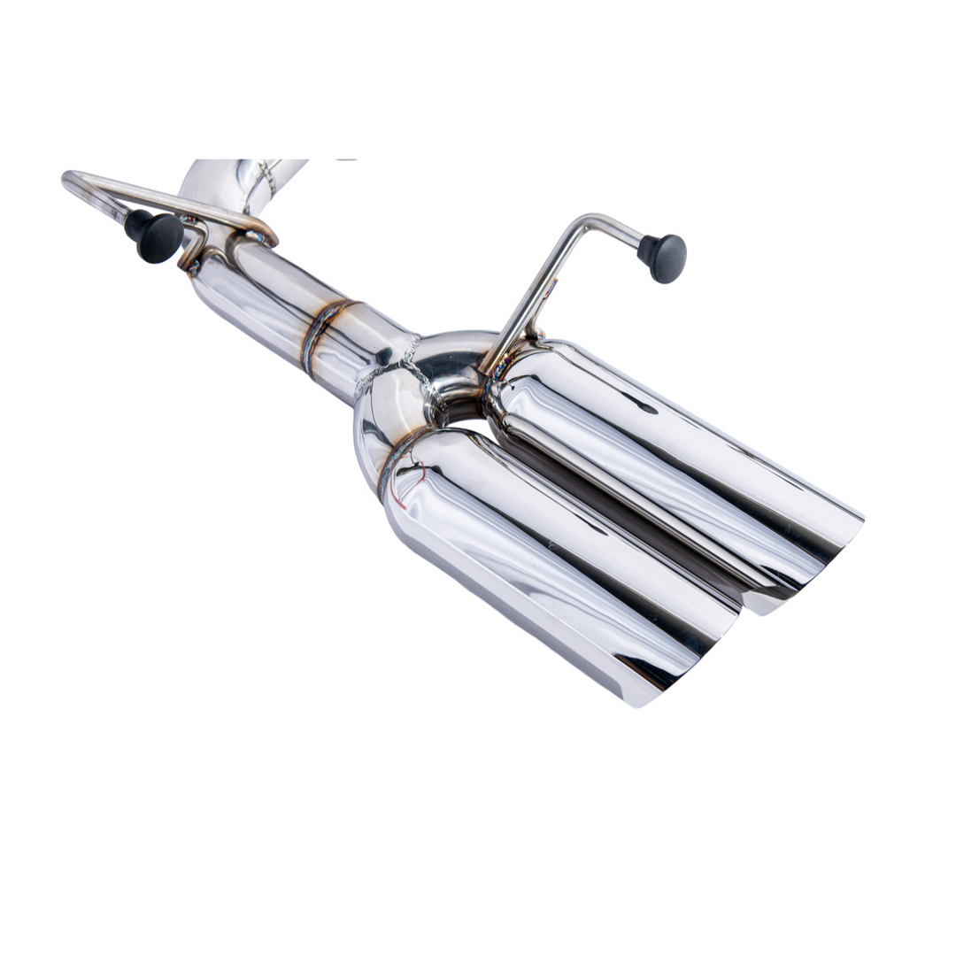 2015-21 Subaru WRX | Boso Style Muffler Delete Quad Tips Axle Back Exhaust