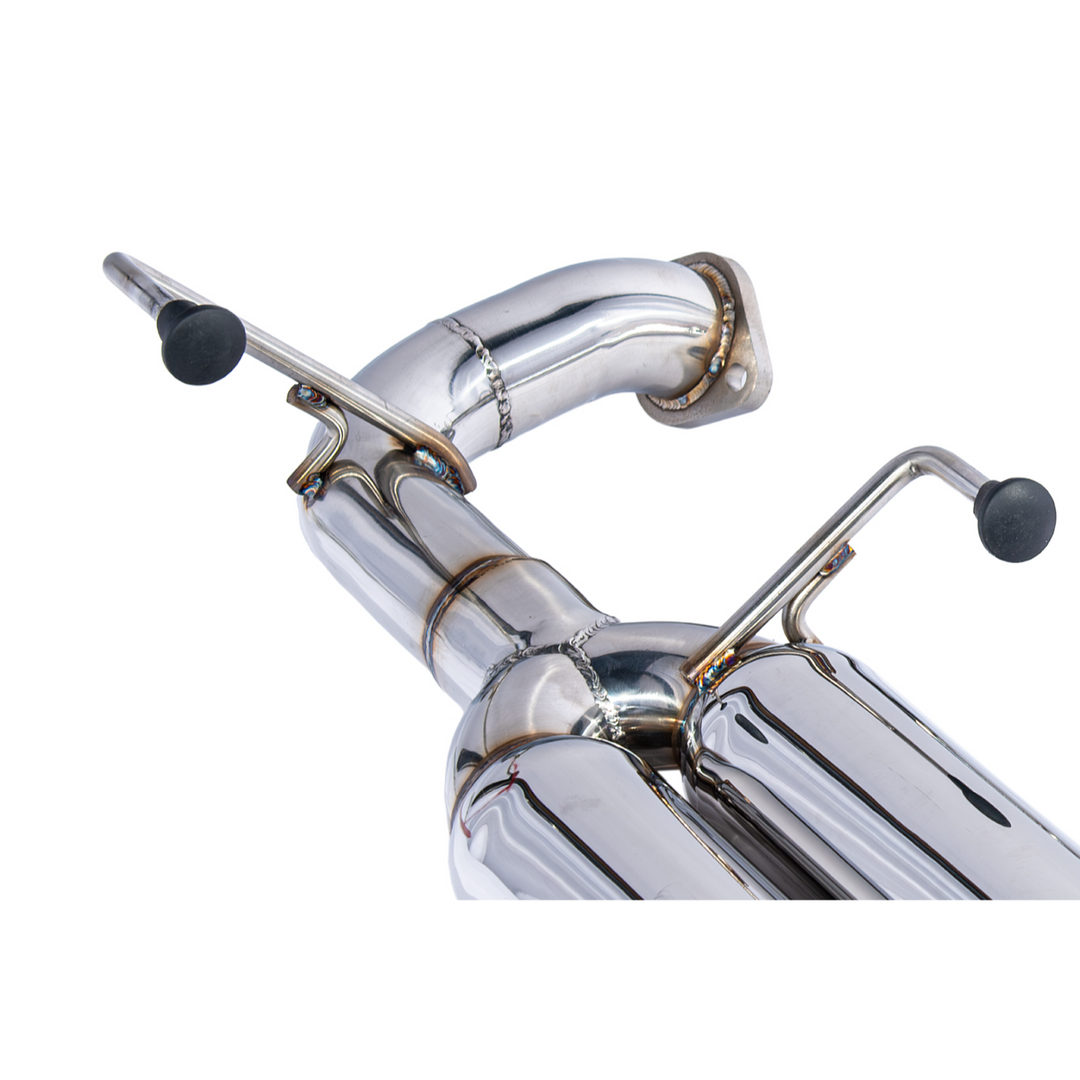 2015-21 Subaru WRX | Boso Style Muffler Delete Quad Tips Axle Back Exhaust