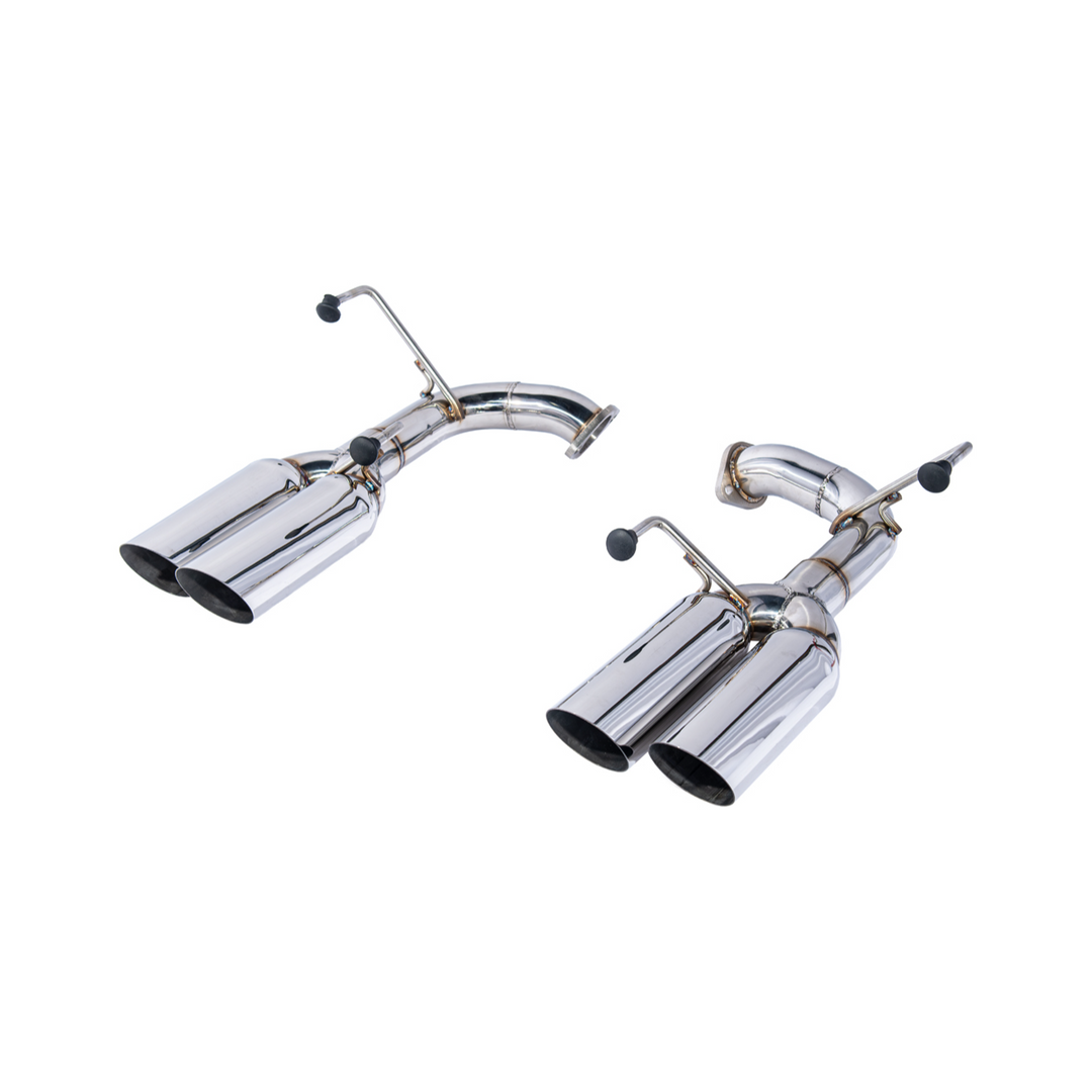 2015-21 Subaru WRX | Boso Style Muffler Delete Quad Tips Axle Back Exhaust