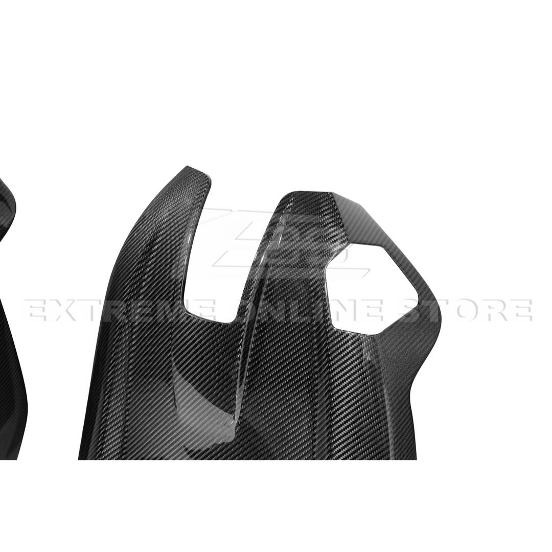 BMW G87 G82 M2 M4 Dry CARBON FIBER Tape-On Full Seat Back Cover Pair