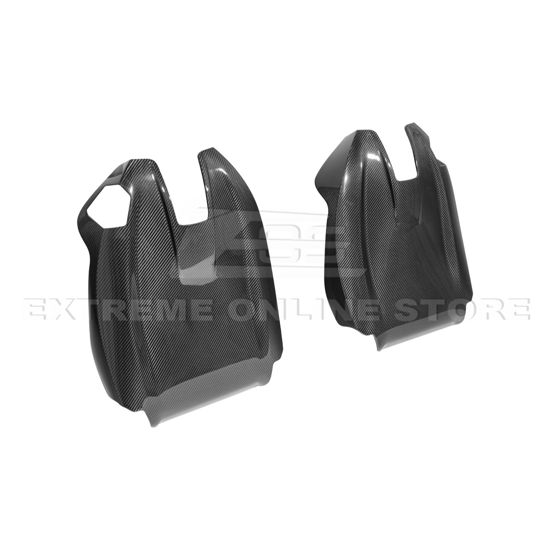 BMW G87 G82 M2 M4 Dry CARBON FIBER Tape-On Full Seat Back Cover Pair