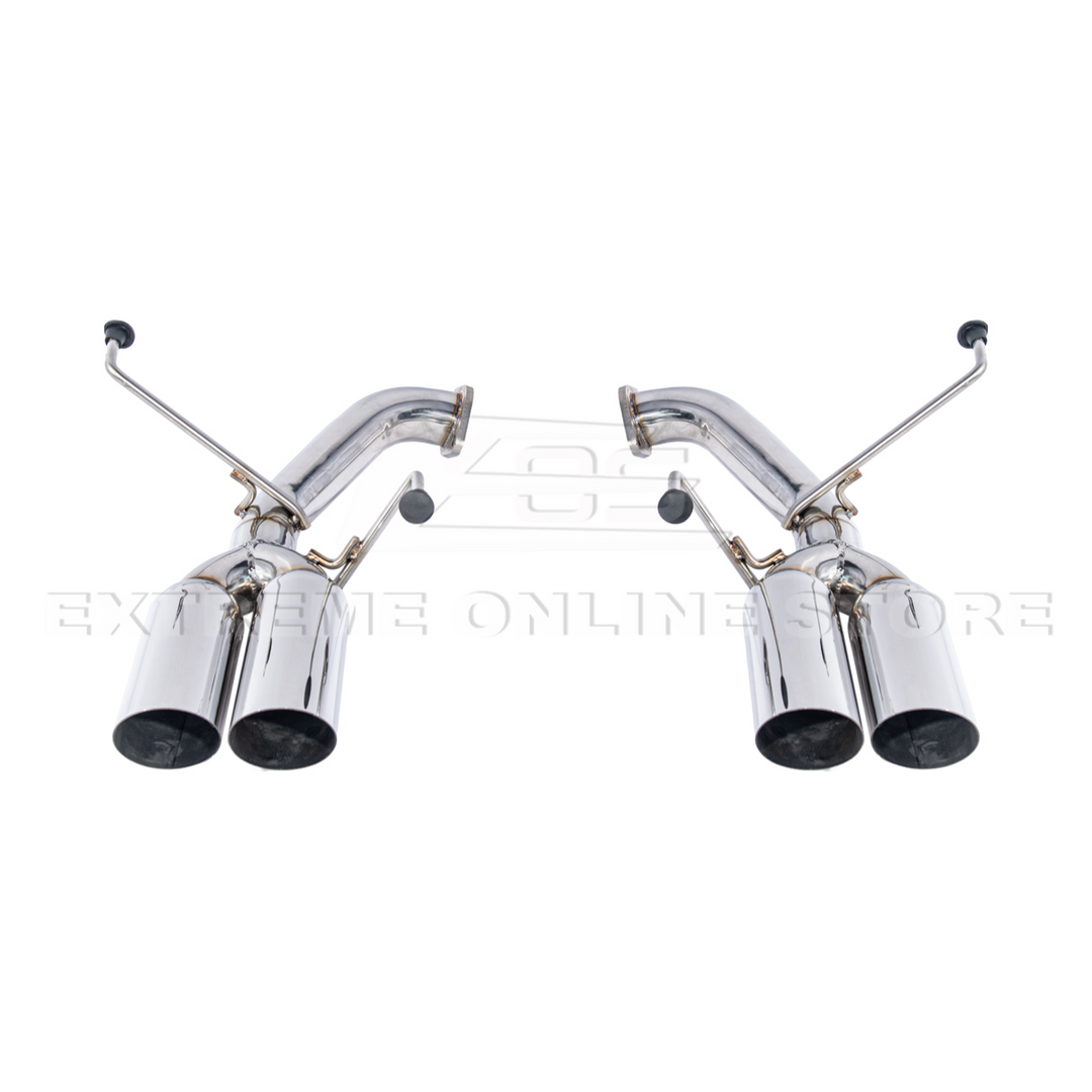 2022-Up Subaru WRX | Boso Muffler Delete Quad Burnt Tips Axle Back Exhaust