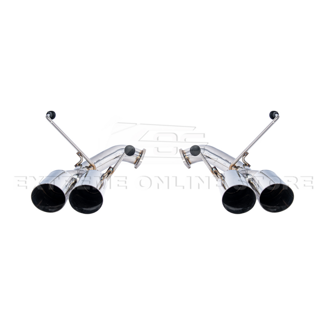 2022-Up Subaru WRX | Boso Muffler Delete Quad Burnt Tips Axle Back Exhaust