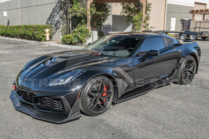 Chevrolet Corvette C7 ZR1 DRY CARBON FIBER Front Splitter &amp; Winglet