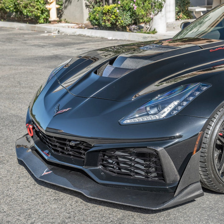 Chevrolet Corvette C7 ZR1 DRY CARBON FIBER Front Splitter &amp; Winglet