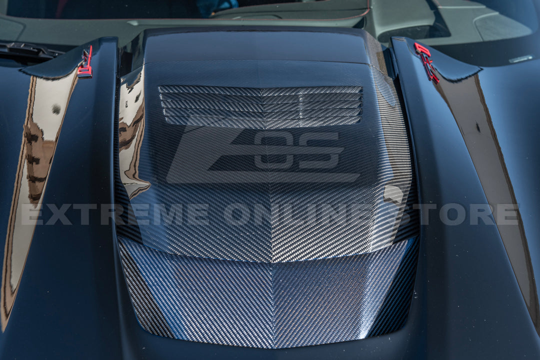Chevrolet Corvette C7 ZR1 DRY Carbon FIBER Hood Cowl Louver Cover