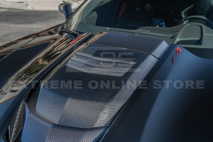 Chevrolet Corvette C7 ZR1 DRY Carbon FIBER Hood Cowl Louver Cover