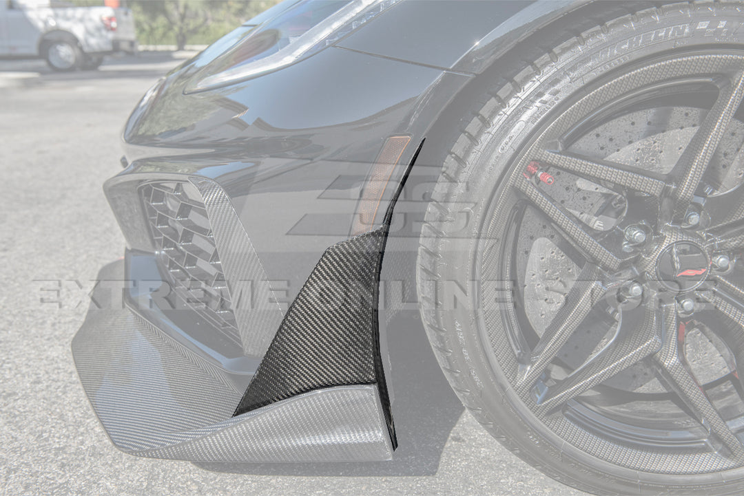 Chevrolet Corvette C7 ZR1 DRY Carbon Fiber Front Splitter Winglet Extension