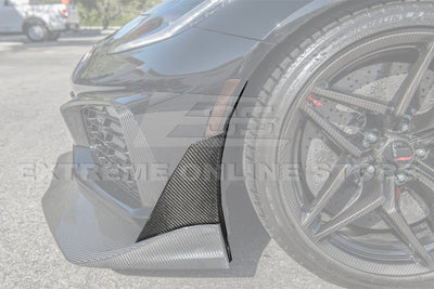 Chevrolet Corvette C7 ZR1 Carbon Fiber Front Splitter Side Winglet Extension