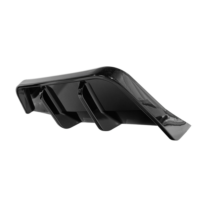 2025-Up Tesla Model Y | Fast Style Glossy Black Rear Bumper Finned Diffuser