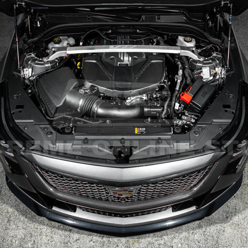 2022-Up Cadillac CT5-V Blackwing DRY Carbon Fiber Replacement Front Engine Cover