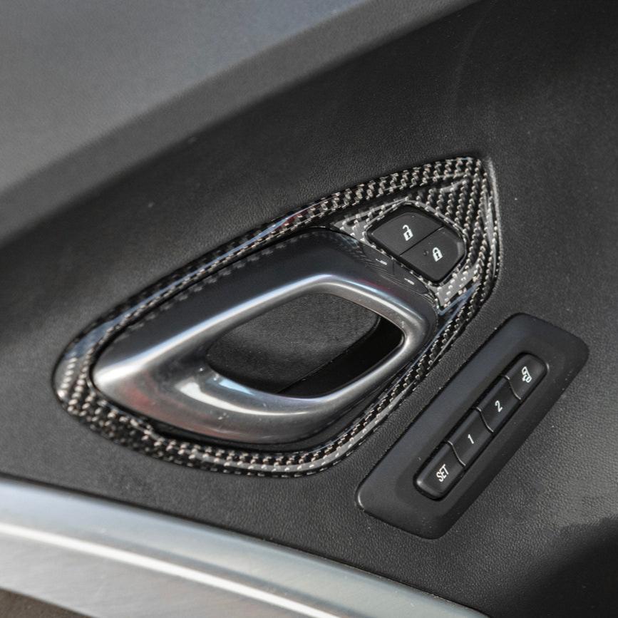 2019-24 Camaro Dry Carbon Fiber Interior Door Handle Cover