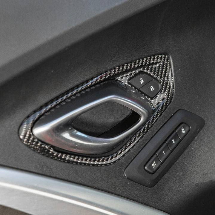 2019-24 Camaro Dry Carbon Fiber Interior Door Handle Cover