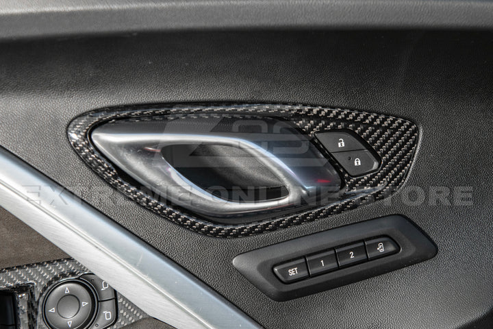 2019-24 Camaro Dry Carbon Fiber Interior Door Handle Cover