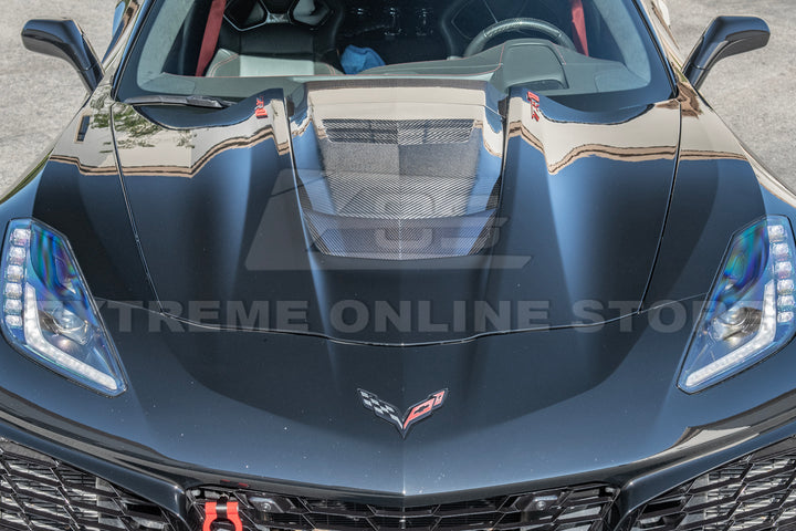 Chevrolet Corvette C7 ZR1 DRY Carbon FIBER Hood Cowl Louver Cover