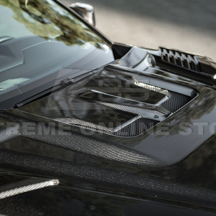 2022-Up Toyota Tundra | EOS CARBON FIBER Front Vented Hood Cover w/ Side Vent