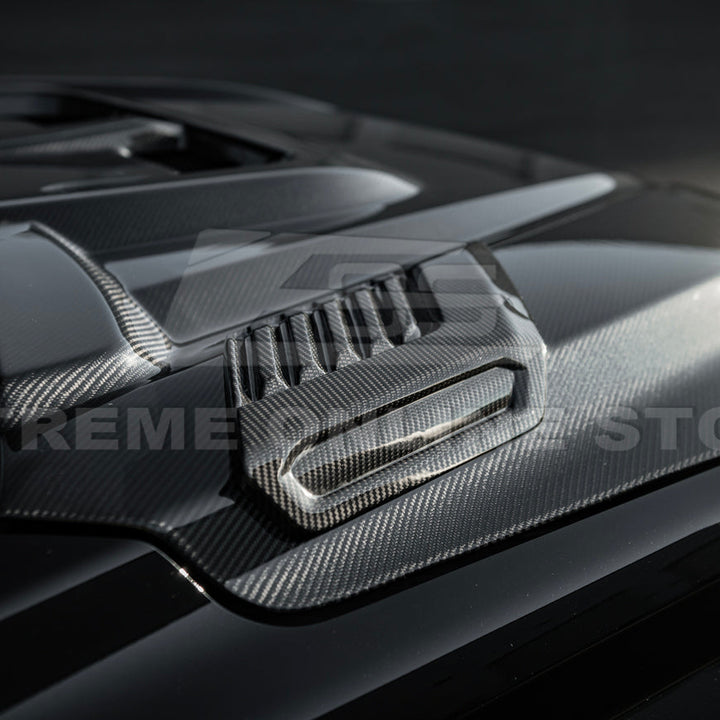 2022-Up Toyota Tundra | EOS CARBON FIBER Front Vented Hood Cover w/ Side Vent