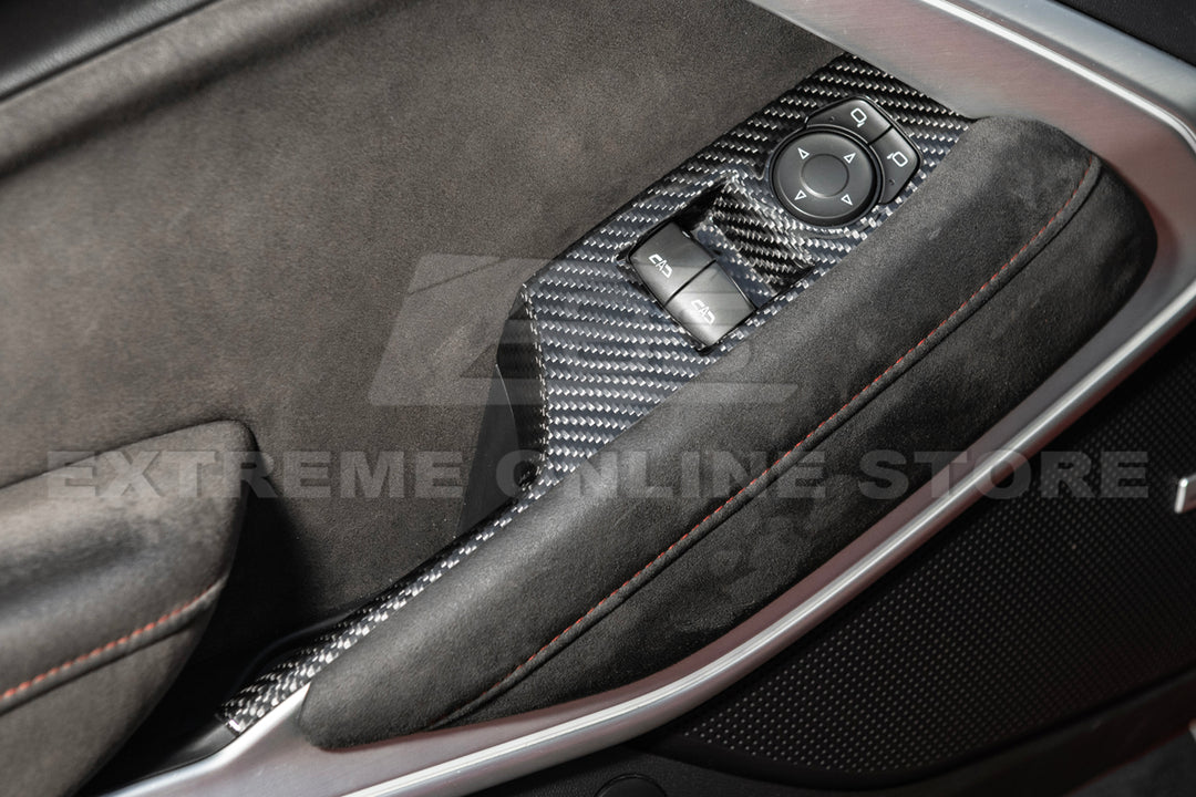 2019-24 Camaro Dry Carbon Fiber Door Glass Lifting Panel Cover
