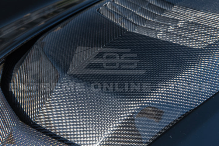 Chevrolet Corvette C7 ZR1 DRY Carbon FIBER Hood Cowl Louver Cover