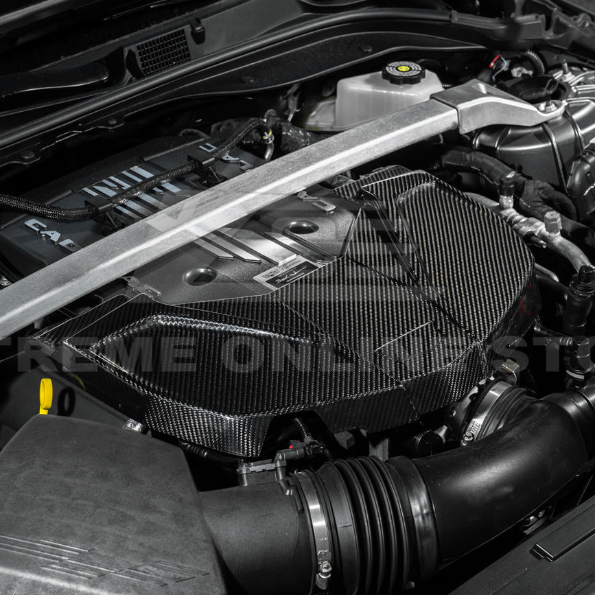 2022-Up Cadillac CT5-V Blackwing DRY Carbon Fiber Replacement Front Engine Cover