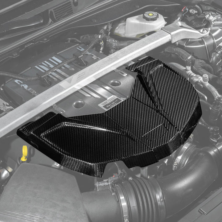 2022-Up Cadillac CT5-V Blackwing DRY Carbon Fiber Replacement Front Engine Cover
