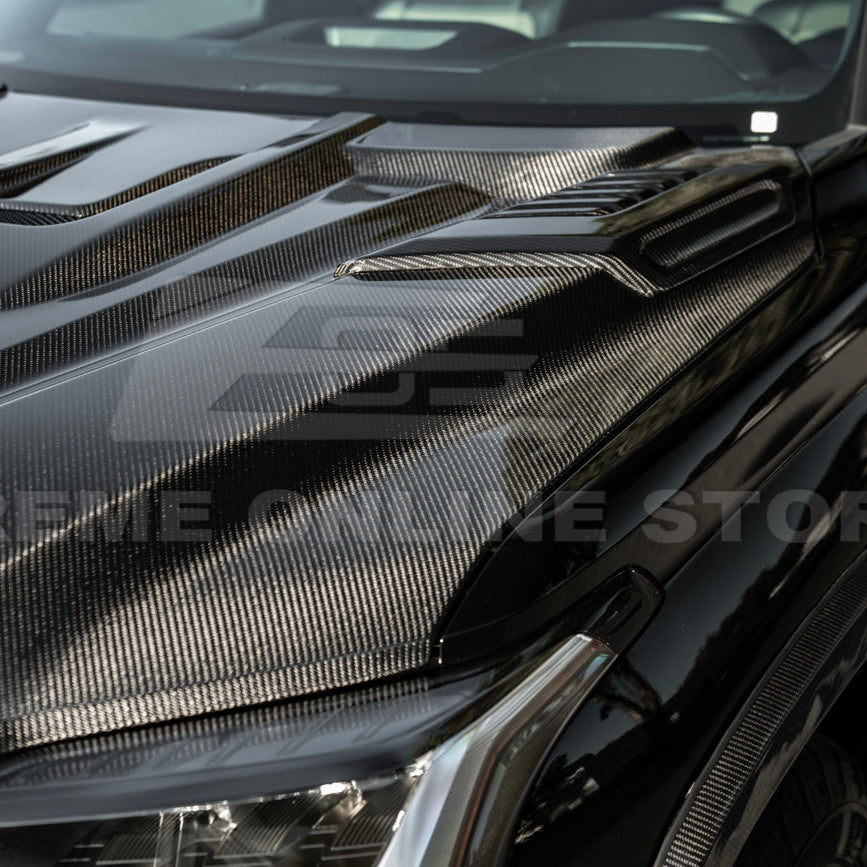 2022-Up Toyota Tundra | EOS CARBON FIBER Front Vented Hood Cover w/ Side Vent