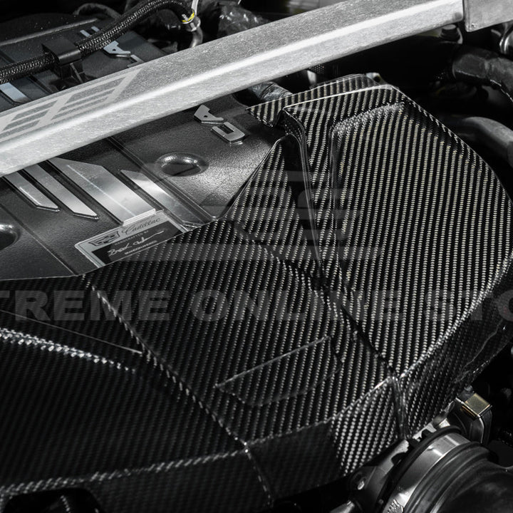 2022-Up Cadillac CT5-V Blackwing DRY Carbon Fiber Replacement Front Engine Cover