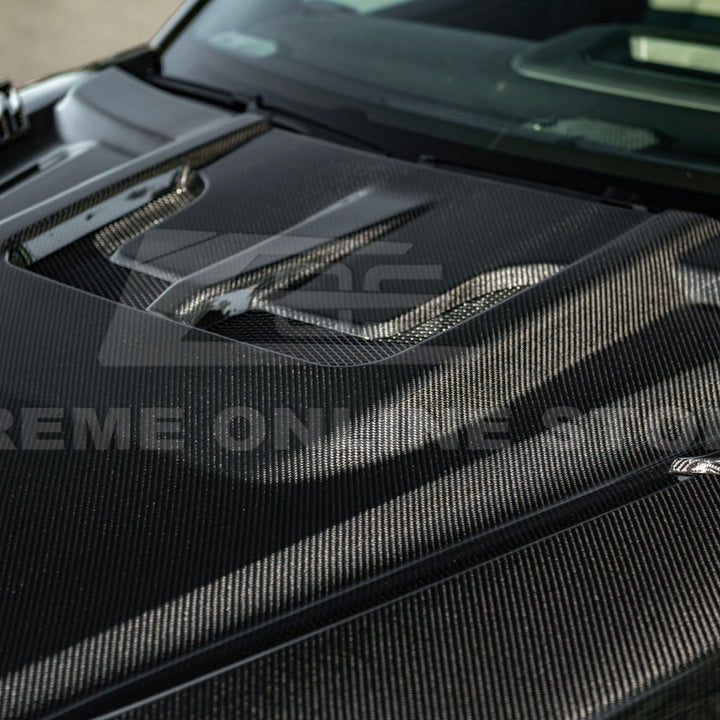 2022-Up Toyota Tundra | EOS CARBON FIBER Front Vented Hood Cover w/ Side Vent