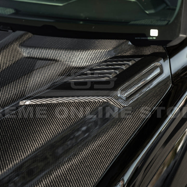 2022-Up Toyota Tundra | EOS CARBON FIBER Front Vented Hood Cover w/ Side Vent
