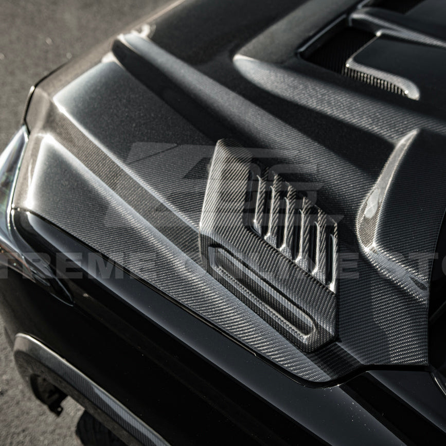 2022-Up Toyota Tundra | EOS CARBON FIBER Front Vented Hood Cover w/ Side Vent