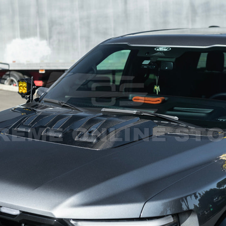 2021-Up F-150 Raptor Carbon Fiber Hood Cover