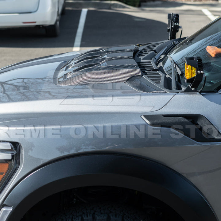 2021-Up F-150 Raptor Carbon Fiber Hood Cover
