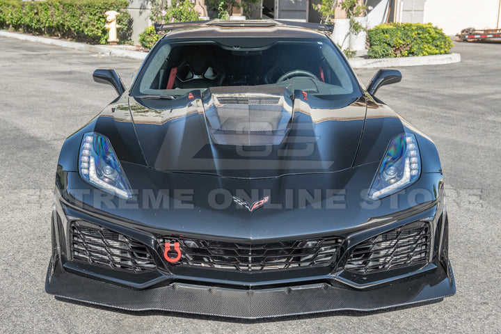 Chevrolet Corvette C7 ZR1 DRY CARBON FIBER Front Splitter &amp; Winglet