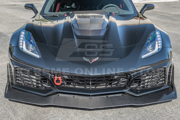 Chevrolet Corvette C7 ZR1 DRY CARBON FIBER Bumper Vent Brows Insert