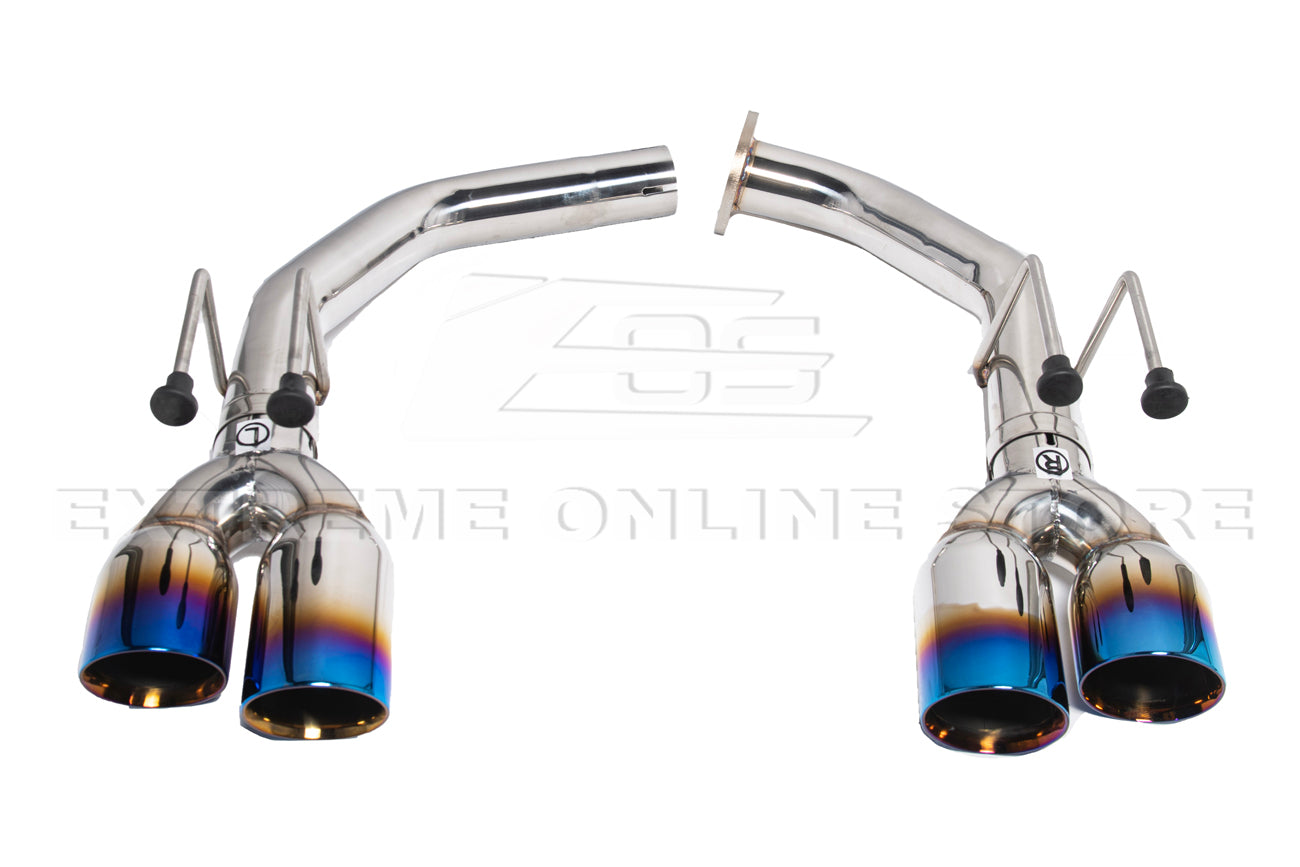 2021-Up Acura TLX Stainless Steel Muffler Delete Quad Tips Axle Back Exhaust