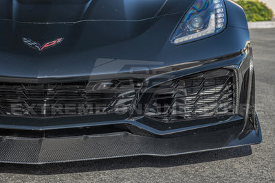 Chevrolet Corvette C7 ZR1 Carbon Fiber Front Lip Splitter & Side Winglet