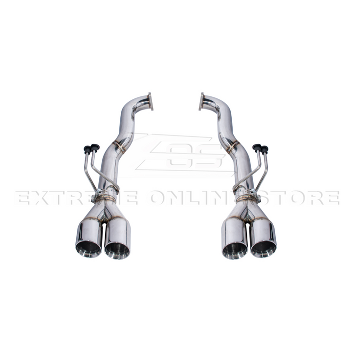 2008-2009 Pontiac G8 T-304 Muffler Delete Quad Tips Axle Back Exhaust