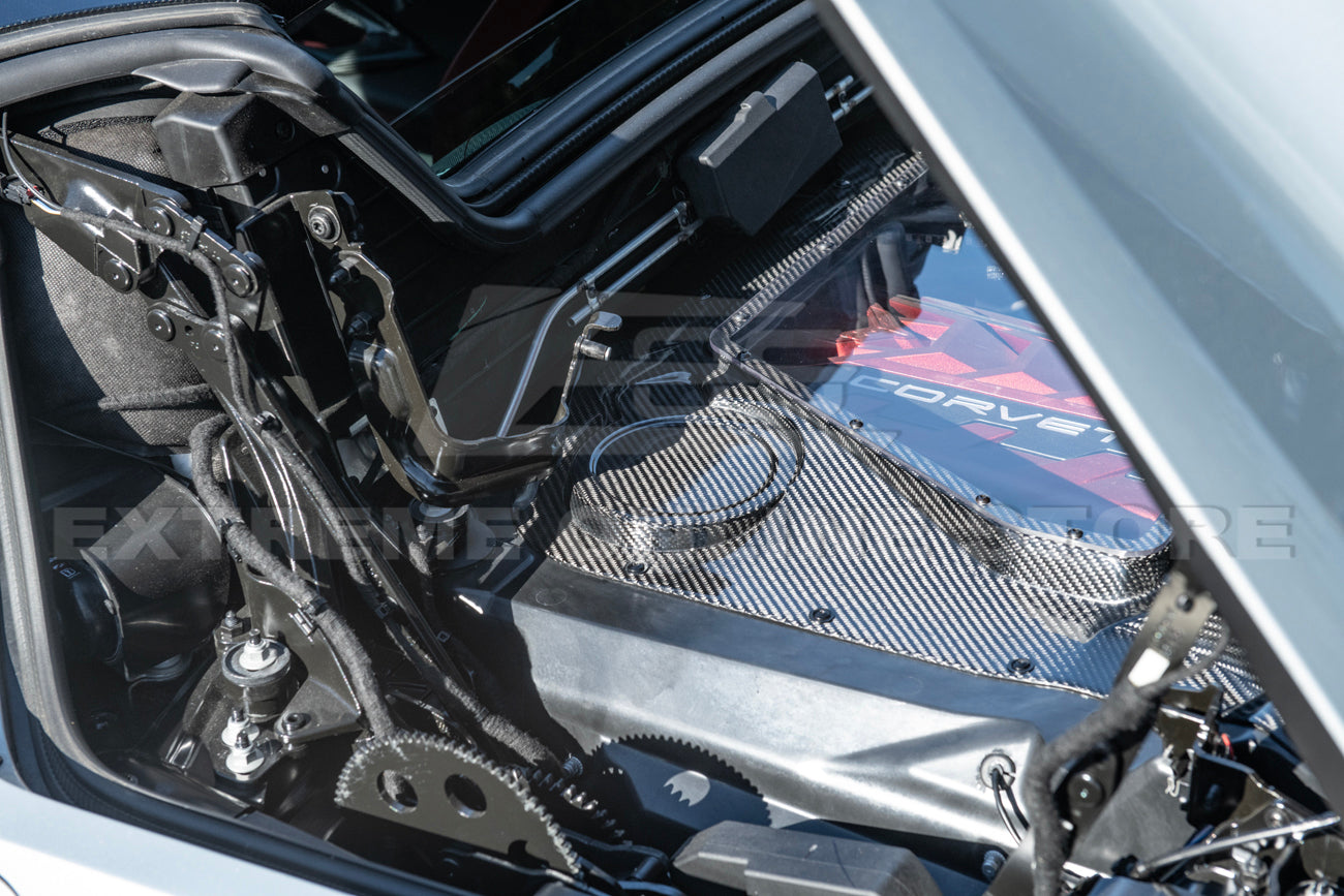 Corvette C8 HTC Carbon Fiber Engine Bay Panel Cover