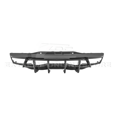 2020-Up Corvette C8 Rear Bumper Diffuser Quad Exit