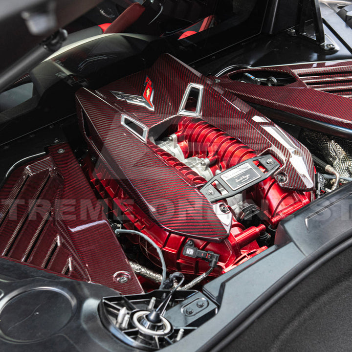 Chevrolet Corvette C8 Z06 DRY CARBON FIBER Engine Cover